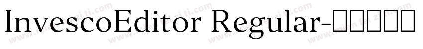 InvescoEditor Regular字体转换